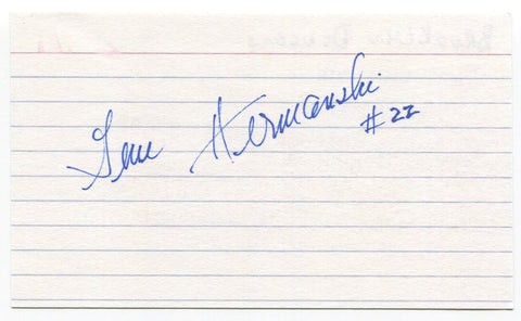 Gene Hermanski Signed 3x5 Index Card Autographed MLB Baseball Brooklyn Dodgers