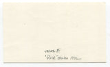 Rick Jones Signed 3x5 Index Card Autograph Baseball MLB Roger Harris Collection