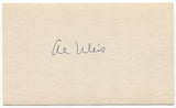 Al Weis Signed 3x5 Index Card Autographed Baseball 1969 New York Mets
