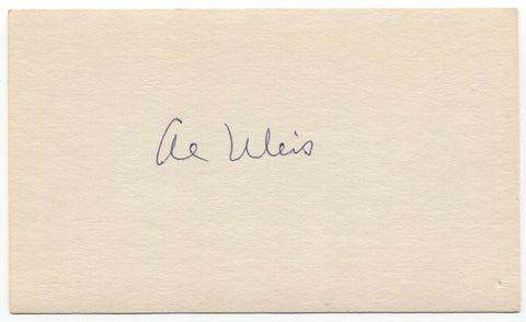 Al Weis Signed 3x5 Index Card Autographed Baseball 1969 New York Mets