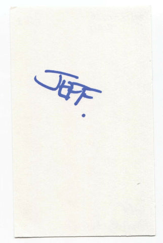 Helix Jeff "Stan" Fountain Signed 3x5 Index Card Autographed Signature