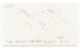 Tom Harvey Signed 3x5 Index Card Autographed Signature Comedian Actor Muppets