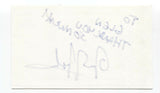 Revis - Justin Holman Signed 3x5 Index Card Autographed Signature Band