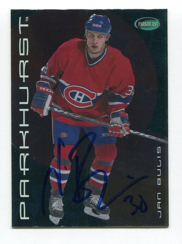 2001 Parkhust Jan Bulis Signed Card Hockey NHL AUTO #201 Montreal Canadiens