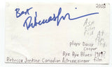 Rebecca Jenkins Signed 3x5 Index Card Autograph Signature Actress