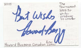 Howard Busgang Signed 3x5 Index Card Autographed Signature Actor Comedian