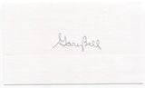 Gary Bell 3x5 Index Card Autographed Kansas Cleveland Indians Debut 1958