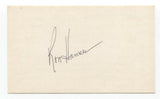 Ron Hansen Signed Index Card Autographed Baseball Unassisted Triple Play