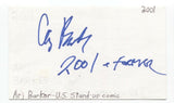 Arj Barker Signed 3x5 Index Card Autographed Signature Comedian Comic Actor