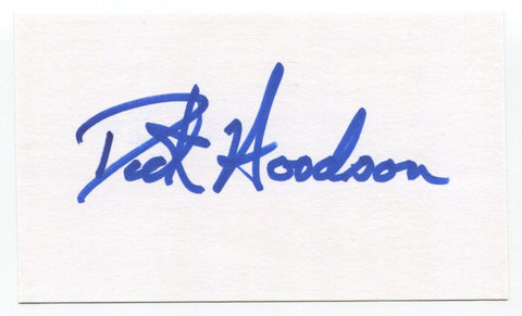 Dick Woodson Signed 3x5 Index Card Autographed Baseball MLB 1969 Minnesota Twins