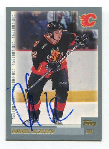 2000 Topps Andrei Nazarov Signed Card Hockey NHL Autograph AUTO #249