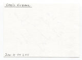 Chris Eubank Signed Page Autographed Signature Inscribed "To Mike" Boxer