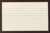 Babe Herman Signed 3x5 Index Card Vintage Autographed Baseball Signature
