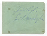 Joe Collins Signed Album Page Autographed Baseball MLB New York Yankees