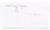 LaVern Torgeson Signed 3x5 Index Card Autograph Football NFL Detroit Lions