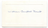 William Campbell Gault Signed Card Autographed Author Signature 