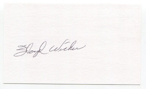 Floyd Wicker Signed 3x5 Index Card Autograph Baseball MLB St. Louis Cardinals