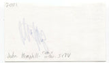 John Hemphill Signed 3x5 Index Card Autograph Signature Actor