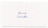 Dick Starr Signed 3x5 Index Card Autographed MLB Baseball New York Yankees