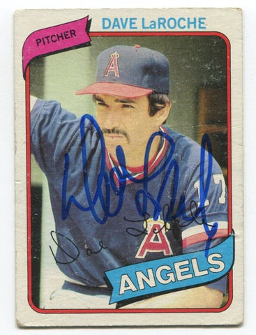 1980 Topps Dave LaRoche Signed Card Baseball Autographed #263