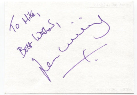 Leon Williams Signed Page Autographed Signature Inscribed "To Mike" Actor
