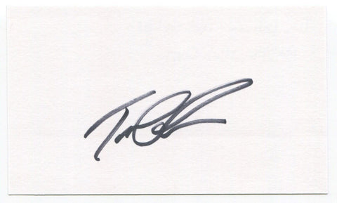 Tom Lehman Signed 3x5 Index Card Autographed PGA Golf Golfer 1996 Open Champion