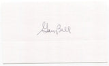 Gary Bell 3x5 Index Card Autographed Kansas Cleveland Indians Debut 1958