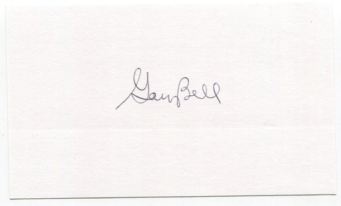 Gary Bell 3x5 Index Card Autographed Kansas Cleveland Indians Debut 1958