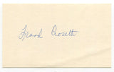 Frank Crosetti Signed 3x5 Index Card Autographed Baseball MLB New York Yankees