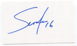 Scooter Christensen Signed 3x5 Index Card Autographed Harlem Globetrotters