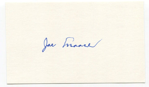 Jo-Jo Moore Signed 3x5 Index Card Autographed MLB Baseball 1930s New York Giants