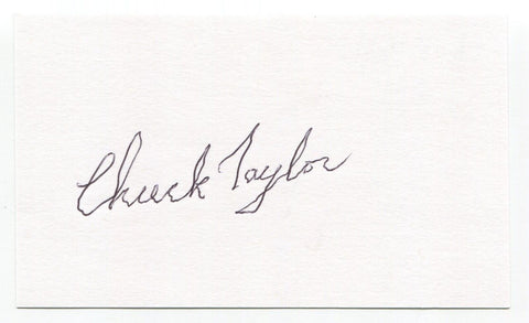 Chuck Taylor Signed 3x5 Index Card Autograph Baseball MLB St. Louis Cardinals