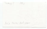 Therapy? Andy Cairns Signed 3x5 Index Card Autographed Signature
