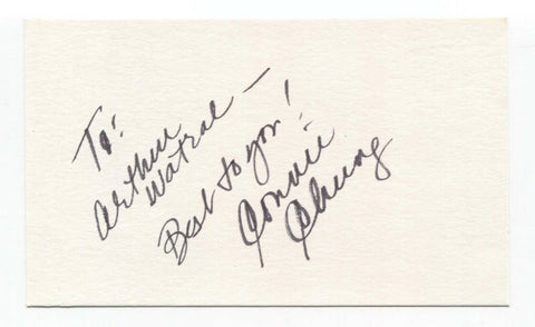 Connie Chung Signed 3x5 Index Card Autographed Actress Signature