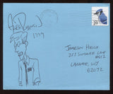 Alex Robinson Signed Sketch Post Card Autographed Signature Cartoonist 