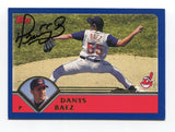 2002 Topps Danys Baez Signed Card Baseball MLB Autograph AUTO #19