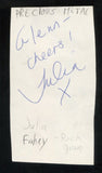 Previous Metal - Julia Fahey Signed Cut 3x5 Index Card Autographed Band