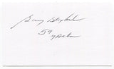 Gary Blaylock Signed 3x5 Index Card Autograph Baseball 1959 New York Yankees