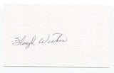 Floyd Wicker Signed 3x5 Index Card Autograph Baseball MLB St. Louis Cardinals