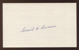 Cecil Travis Signed 3x5 Index Card Vintage Autographed Baseball Signature
