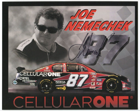 Joe Nemechek Signed 8x10 inch Photo NASCAR Racing Race Car Driver