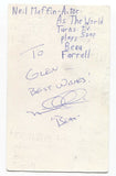 Neil Maffin Signed 3x5 Index Card Autographed Signature Stargate