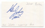 Ken Johner Signed 3x5 Index Card Autographed Signature Country Singer
