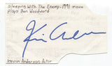 Kevin Anderson Signed 3x5 Index Card Autographed Signature Actor