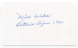 Milt Welch Signed 3x5 Index Card Autograph Baseball MLB 1945 Detroit Tigers