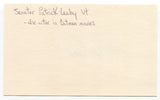 Patrick Leahy Signed 3x5 Index Card Autographed Senator Actor Batman Movies