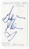 Gabrielle Miller Signed Index 3x5 Card Autographed Signature Actress Corner Gas