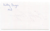 Robert "Bobby" Bragan Signed 3x5 Index Card Autographed Philadelphia Phillies