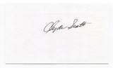 Clyde Scott Signed 3x5 Index Card Autographed NFL Football Philadelphia Eagles