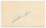 Sam McDowell Signed 3x5 Index Card Autographed MLB Baseball Cleveland